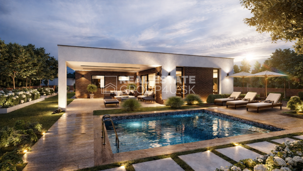 4 IZBOVÝ BUNGALOV S PLOCHOU STRECHOU: 160 990,-€