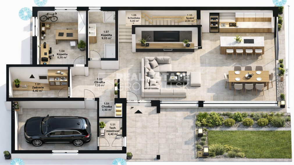 VEĽKORYSÝ 5 IZBOVÝ POSCHODOVÝ DOM