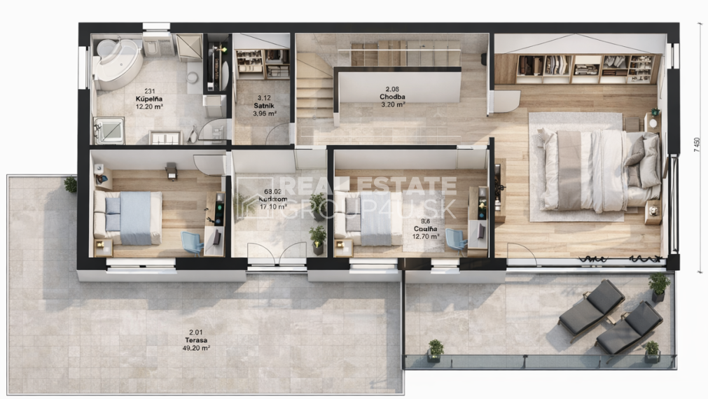 VEĽKORYSÝ 5 IZBOVÝ POSCHODOVÝ DOM