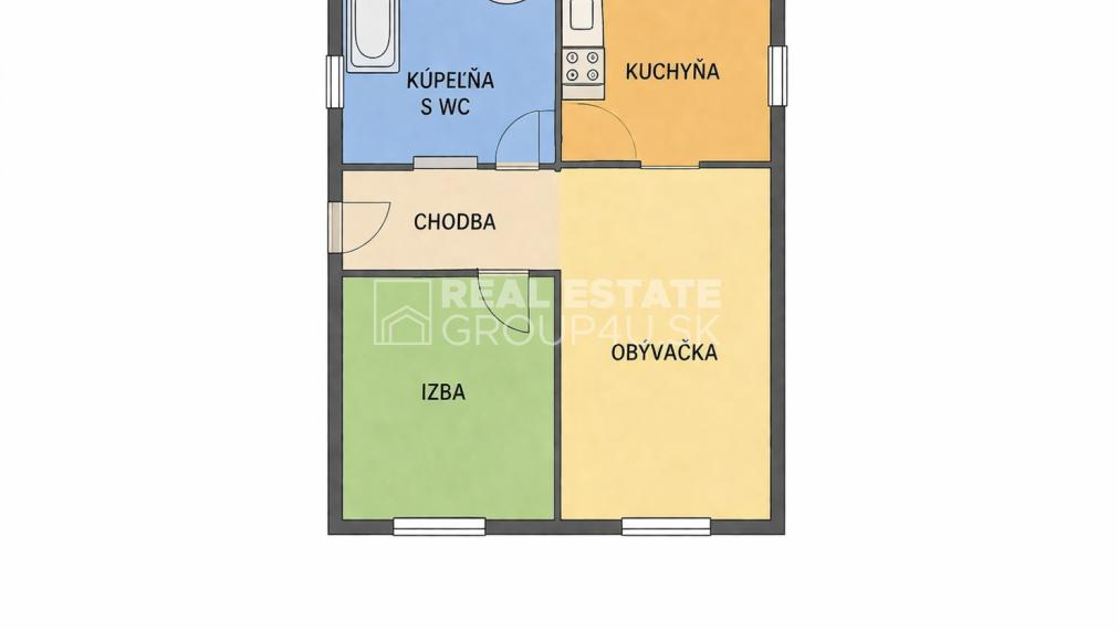 PRENÁJOM - 2 IZBOVÝ BYT V CENTRE MESTA - PÚCHOV