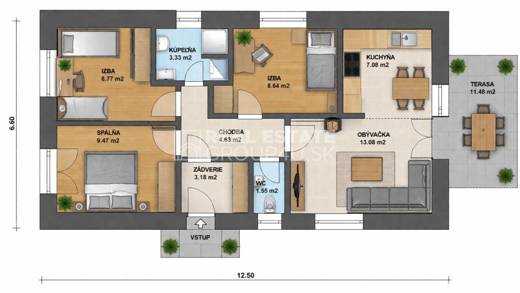 POZEMOK PRE RD - kombinácia súkromia a dostupnosti - PÚCHOV