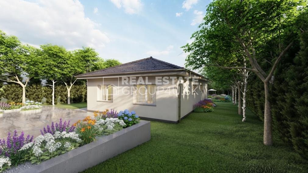 BUNGALOV S TERASOU - 4 IZBOVÝ , bezpečný a moderný dom