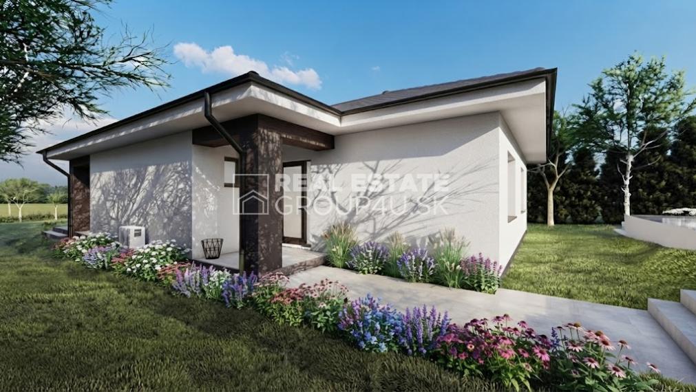 BUNGALOV S TERASOU - 4 IZBOVÝ , bezpečný a moderný dom