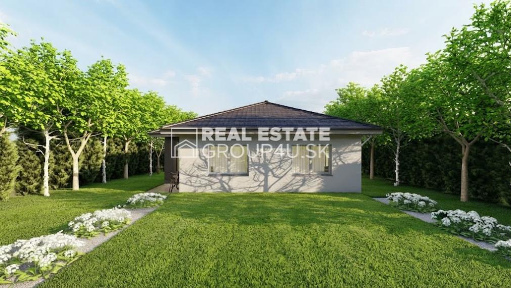 BUNGALOV S TERASOU - 4 IZBOVÝ , bezpečný a moderný dom