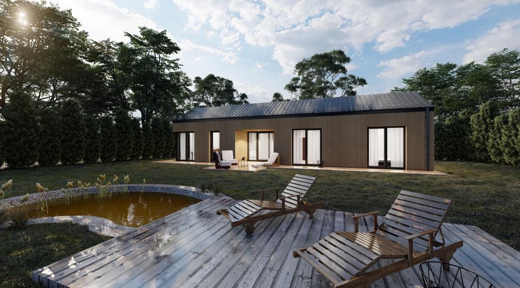 PRIESTRANNÝ NADČASOVÝ LOWCOST BUNGALOV 110 600,- €