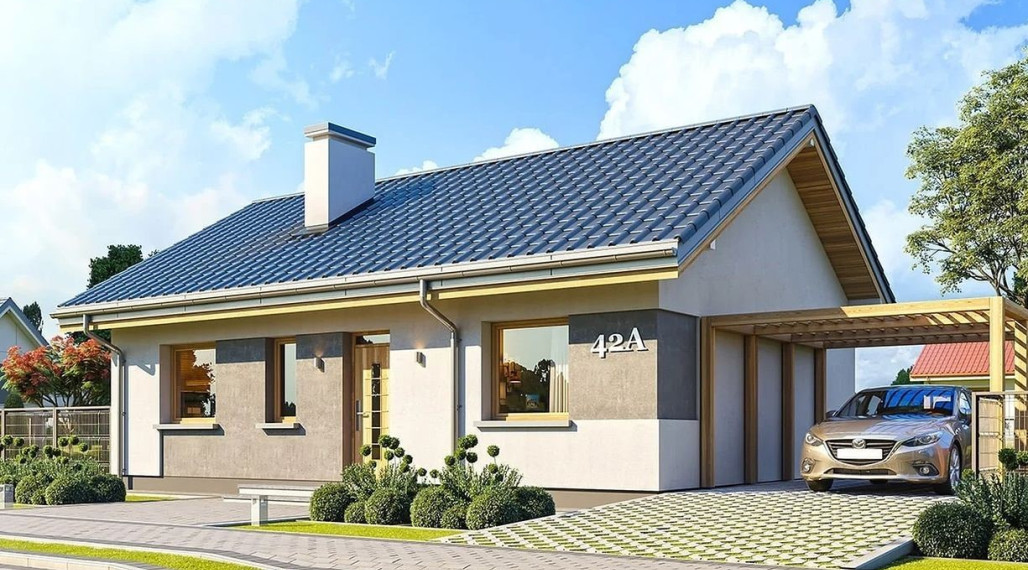 SLNEČNÝ, ROVINATÝ POZEMOK S MODERNÝM BUNGALOVOM - 169 000.-€