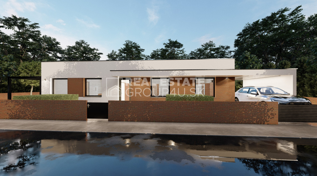 STAVEBNÝ POZEMOK S VÝSTAVBOU LUXUSNÉHO BUNGALOVU NA KĽÚČ - BYTČA