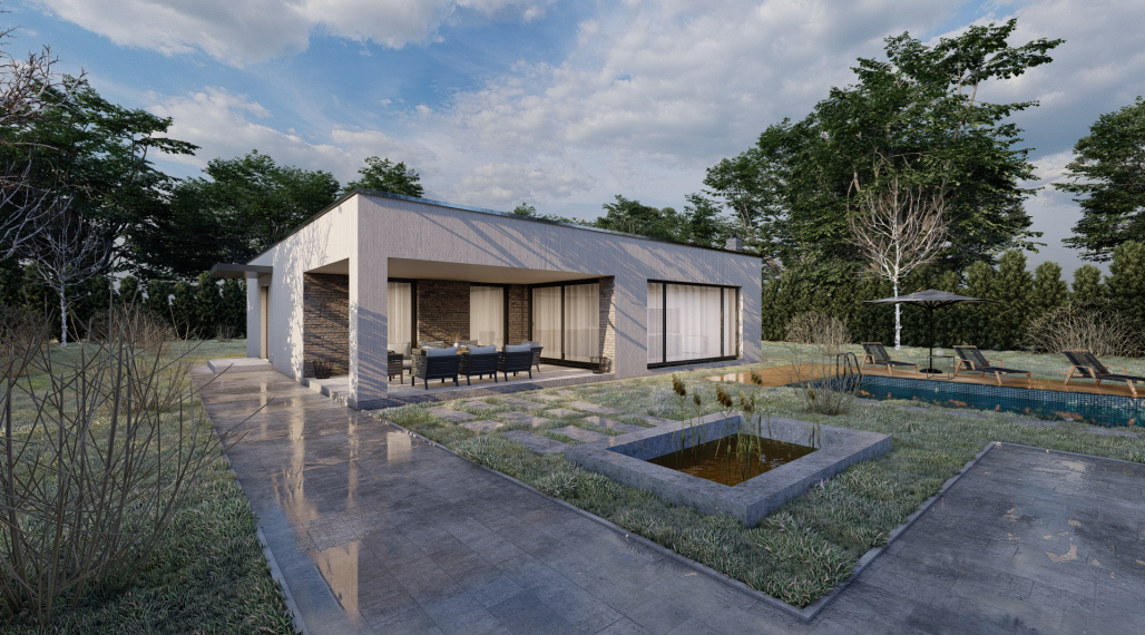BUNGALOV - 5 izieb, čistý dizajn, komfortné bývanie