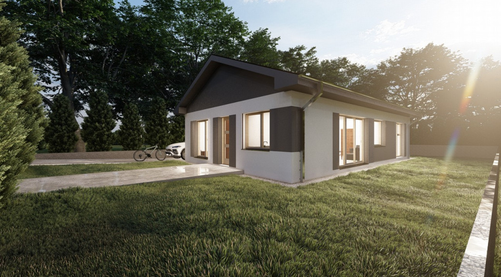 4 IZ BUNGALOV - premyslený priestor bez rušivých prvkov.