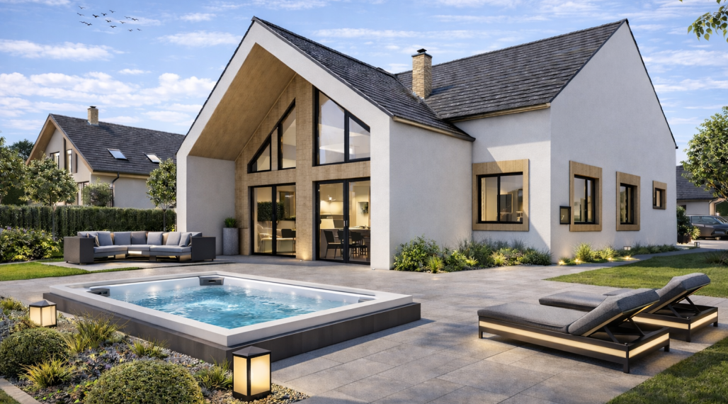 MODERNÝ BUNGALOV NA KĽÚČ  S POZEMKOM – DIVINA