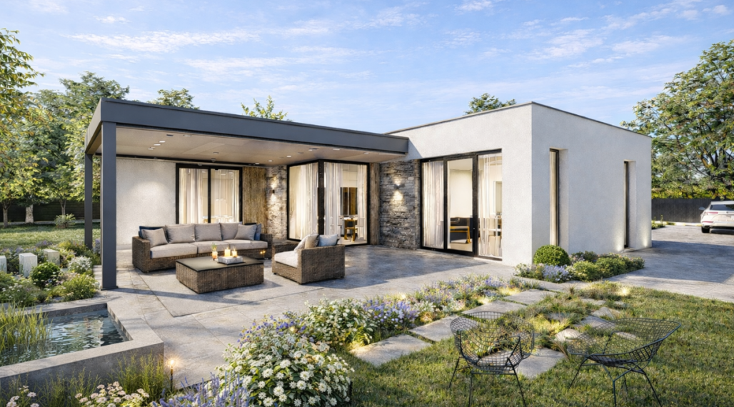 KOMPAKTNÝ BUNGALOV S VEĽKOU TERASOU 202 800,-€