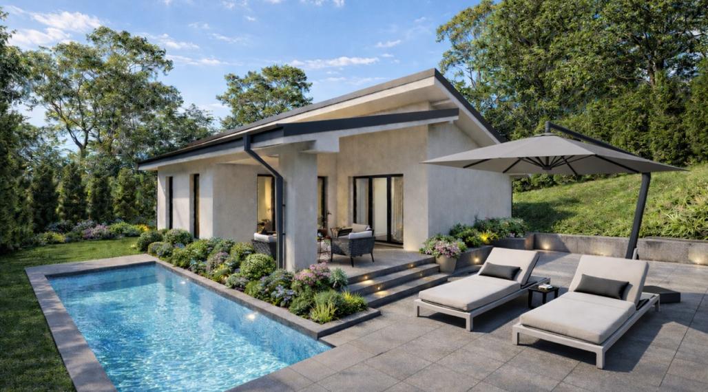 NOVOSTAVBA - 4IZ BUNGALOV V POVAŽSKEJ BYSTRICI S VÝHĽADOM NA HRAD