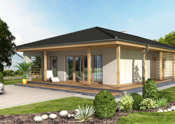 BUNGALOV S 2 TERASAMI