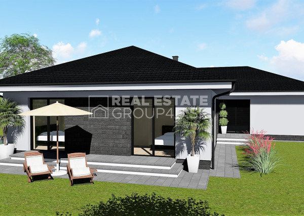 MODERNÝ 5-IZ. BUNGALOV S GARÁŽOU  A S POZEMKOM  - OVČIARSKO