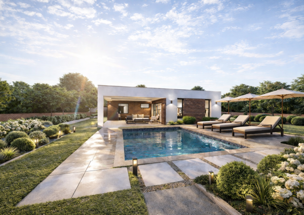 4 IZBOVÝ BUNGALOV S PLOCHOU STRECHOU: 160 990,-€