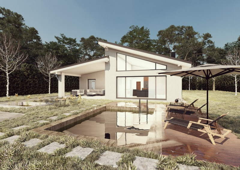 BUNGALOV S TERASOU 4 IZBOVÝ - Svetlý a vzdušný interiér